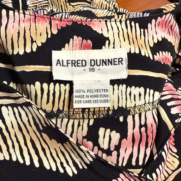 Alfred Dunner Stunner Top | Flowy Boho Grandma Art Teacher Blouse | Size 18 - Picture 6 of 7